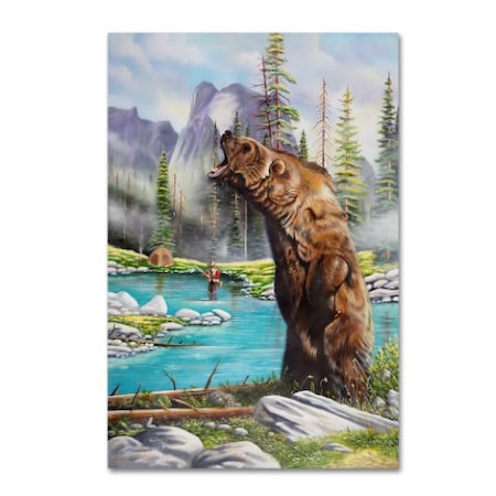Geno Peoples 'Grizzly' Canvas Art,12x19
